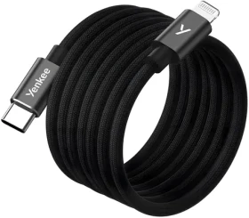 YENKEE YCU MAGNETIC 01 černá / Kabel USB-C/Lightning / MFi / 1,5 m / 480 Mb/s (37000584)