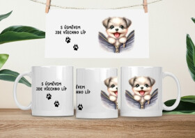 Hrneček čumáček 330ml porcelán Pejsek