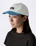 Patagonia P-6 Label Trad Cap Birch White w/Shore Blue