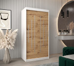 Šatní skříň Abi Y0 Barva korpusu: Dub artisan, Rozměry: 120 cm, Dveře: Černá