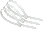 ZOY stahovací páska bílá 300 x 3,6 mm / Stahovací pásky na kabely / 100 ks (ZOZ3W)