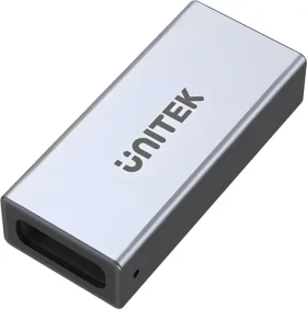 Unitek A1036GY stříbrná / Adaptér / USB-C - USB-C (A1036GY)