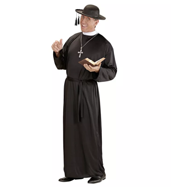 Ptakoviny.cz Kostým kněz černý Velikost: L