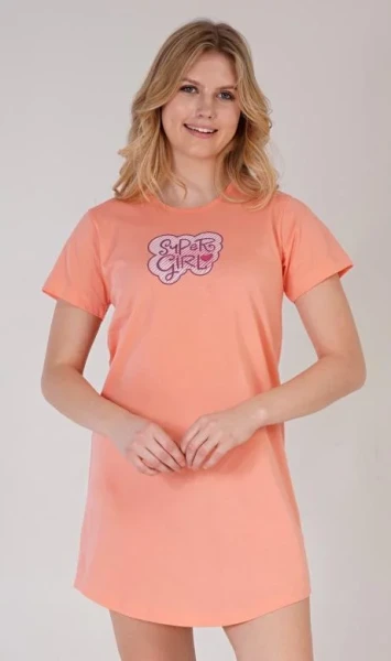 Dámská noční košile s krátkým rukávem Vienetta Secret Super girl