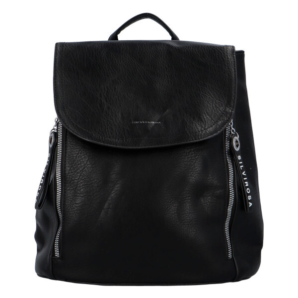 Koženkový batůžek Ellie, černý