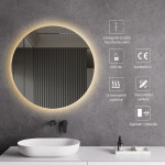 CERANO - Koupelnové LED zrcadlo Nome - Ø 80 CER-476726