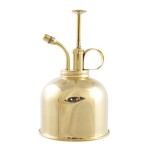 HAWS Set konvičky s kropítkem a rozprašovače Brass & Green, zelená barva, zlatá barva, kov