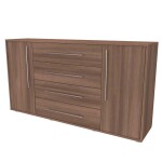 Nábytek Mikulík Komoda ELITE L - hl. 36 cm ROZMĚR: (š/v/h) 150 x 86 x 36 cm