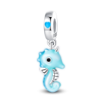 Elenys stříbrný přívěsek Luminiscenční mořský koník