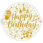 Decora stencil kruh Happy Birthday