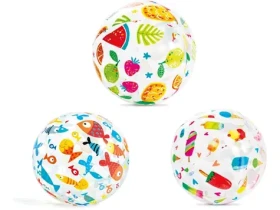 INTEX Míč nafukovací LIVELY PRINT BALL 51 cm / Duha / Vinyl (59040NP)