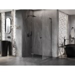 MEXEN/S - Lunar-F L sprchový kout skládací dveře levá 100 x 70, transparent, grafit metal 836L-100-070-95-00-L