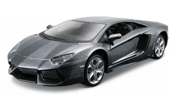 Maisto Kit Lamborghini Aventador model ke skládání šedá 1:24