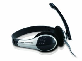 Conceptronic CCHATSTAR2 stříbrná / sluchátka s mikrofonem / 3.5mm jack (CCHATSTAR2)