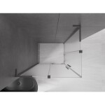 MEXEN/S - Velar L Duo sprchový kout, posuvné dveře 90 x 80, dekor, grafit metal 871-090-080-02-33-95