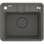 DEANTE - Momi metallic grey Granitový dřez, 1-bowl ZKM_T103
