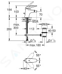 GROHE - Eurostyle Páková bidetová baterie S, chrom 23720003