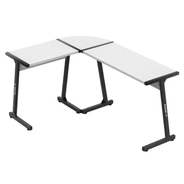 Huzaro Hero 6.0 bílá / Rohový herní stůl / 112 x 147 cm / pravá i levá montáž (HZ-HERO 6.0 WHITE)