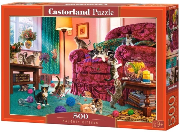 Puzzle Castorland 500 dílků - Zlobivá koťata