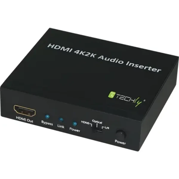Techly IDATA-HDMI-AI4K černá / HDMI audio embedder / 4K / HDCP (IDATA-HDMI-AI4K)