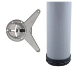 Incoll stolová noha šedá 810x60 (24_GP00_082_09)