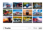 Nástěnný kalendář 2027 Helma Trucks