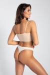 SEAMLESS COTTON STRING THONG světlý nahý XL
