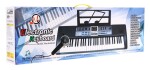 Mamido Dětský keyboard s mikrofonem a stojanem na noty černý