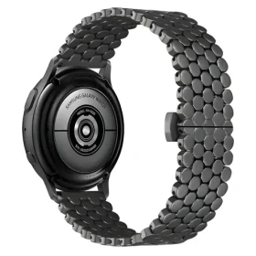Beline Metal Honeycomb 22 mm černá / Řemínek pro chytré hodinky / kovový / voštinový vzor
