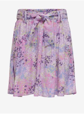 Světle fialová holčičí květovaná sukně ONLY Anna Holky