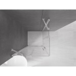 MEXEN/S - Velar Duo čtvercový sprchový kout 90 x 90, transparent, chrom 871-090-090-02-01