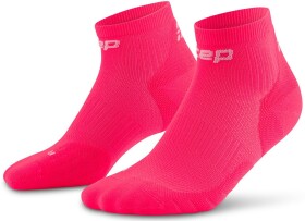 CEP pánské kotníkové běžecké kompresní ponožky 5.0 - pink Velikost: V (EUR 45-48+)