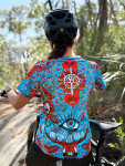 MTB dres CYCOLOGY Baja, dámský, krátký rukáv (Motiv Baja, velikost M)