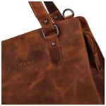 Trendy dámská kožená taška přes rameno GW Walram, camel