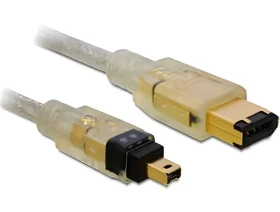 DeLock FireWire FW400 4-pin - 6-pin 2 m šedá / Kabel / Konektory M-M (82577)