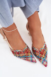 Dámské Plecione Sandály na podpatku vícebarevné Selinae 38