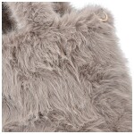 Stylová dámská plyšová kabelka do ruky Arianda, světle šedá