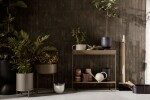 Ferm LIVING Designový organizér Grib Toolbox Black, černá barva, kov