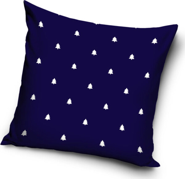 Povlak na polštářek Vánoční Pohoda Modrý
