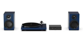 Pro-Ject Colourful Audio System E Satin Blue / All-in-one Hi-Fi systém s gramofonem (9pcasesblu)