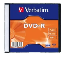 Verbatim DVD-R 4,7GB 16x, AZO, slimbox, 20ks (43547)