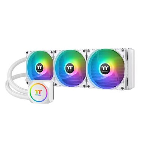 THERMALTAKE TH360 ARGB bílá / AIO vodní chladič CPU / 3x 120 mm / 1500 RPM @ 28.2 dB / 59.28 CFM (CL-W302-PL12SW-A)