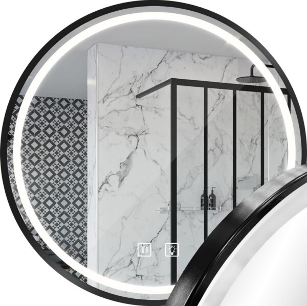 REA - Zrcadlo LED 100cm MMJ Black HOM-05549