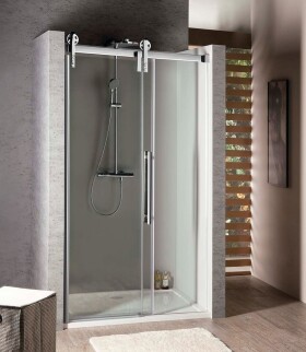 VOLCANO Sprchové dveře 1400, čiré sklo,