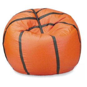 FRONTI Sedací vak - míč basketballový - světleoranžový