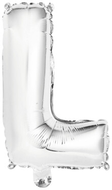 Písmeno L stříbrný balónek 40 cm Písmeno L stříbrný balónek 40 cm