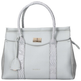 Trendy dámská koženková kabelka do ruky Camila, šedá