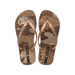 Dámské žabky Animal W 83617AY384 Hnědá s béžovou vzor - Ipanema hnědá-béžová 40