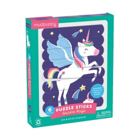 Mudpuppy Puzzle Sticks - Kouzlo jednorožce (24 dílků)