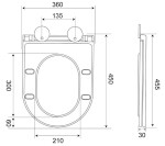 Kielle - WC sedátko, Softclose, EasyLock, Slim, bílá 30401050